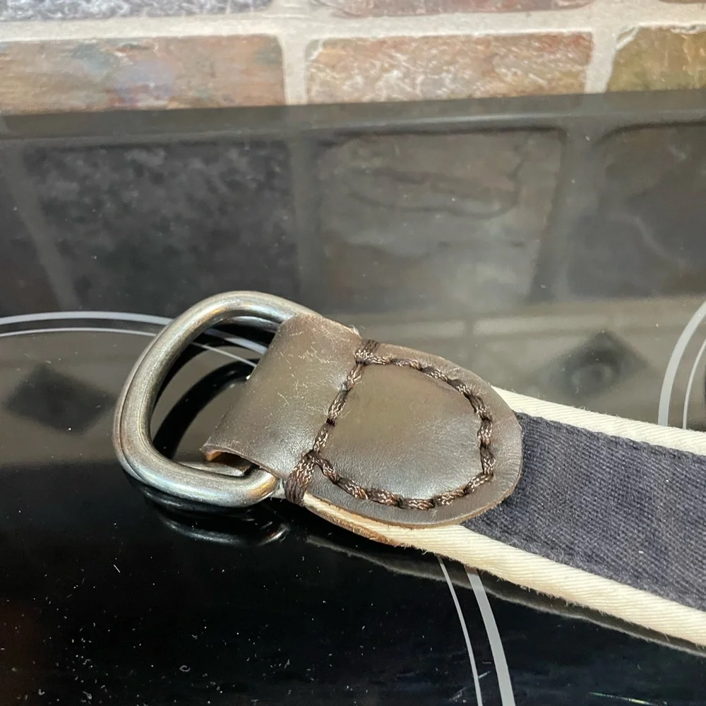 Abercrombie Kids Blue and White Moose Belt 35 inches long